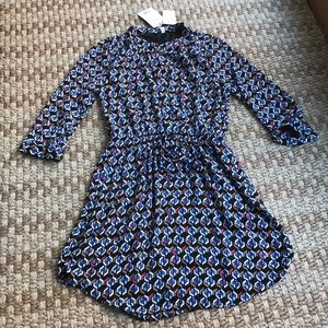 DR2 Split Neck shirt tail dress size small